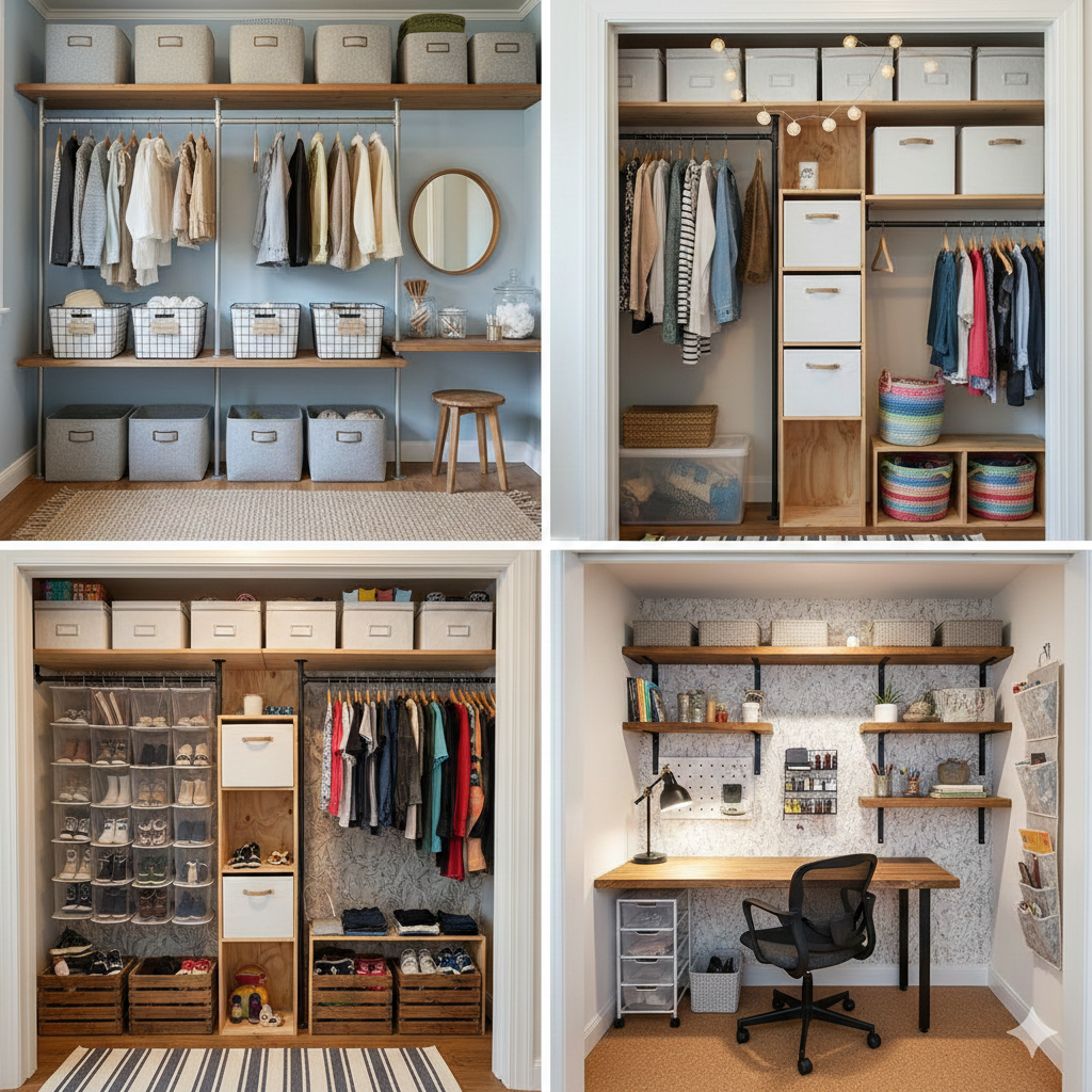 DIY Closet Organizer on a Budget