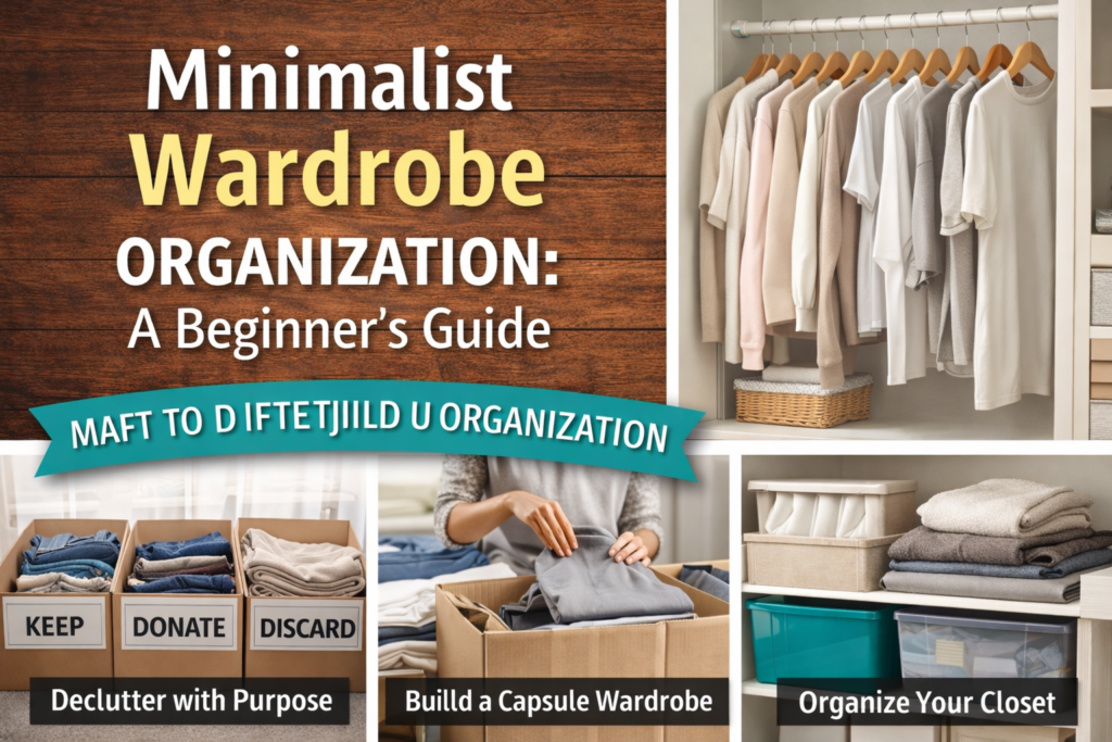 minimalist wardrobe organization